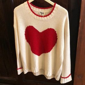 Knit sweetheart sweater